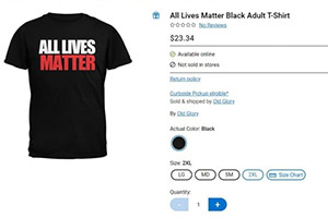 Walmart осудили за продажу футболок All Lives Matter