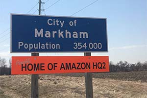 Markham в борьбе за звание второго головного офиса Amazon