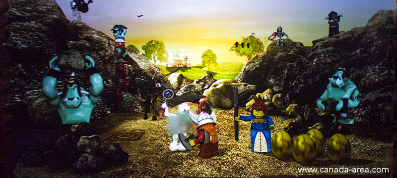 Экран игры в Legoland Торонто
