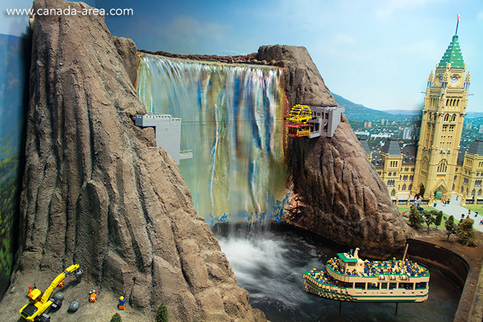 Ниагарский водопад из Lego