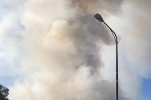 Пожар в центре Victoria – горит Plaza Hotel