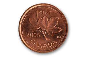 Монеты в один цент официально не производятся