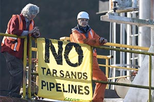 Протест Greenpeace в Британской Колумбии