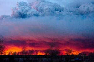 Фото пожаров в Альберте