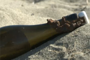 Бутылка с запиской плавала 107 лет