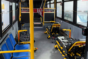 TTC использует автобусы для транспортировки COVID-19 пациентов