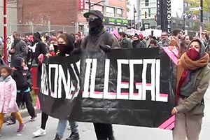 Протест против расизма в Монреале