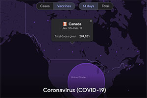 Канада на 29 месте по уровню вакцинации от COVID-19