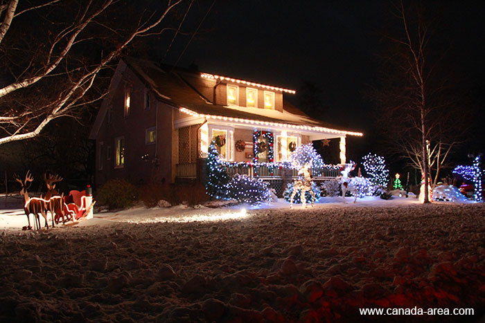 Канадский дом зимой