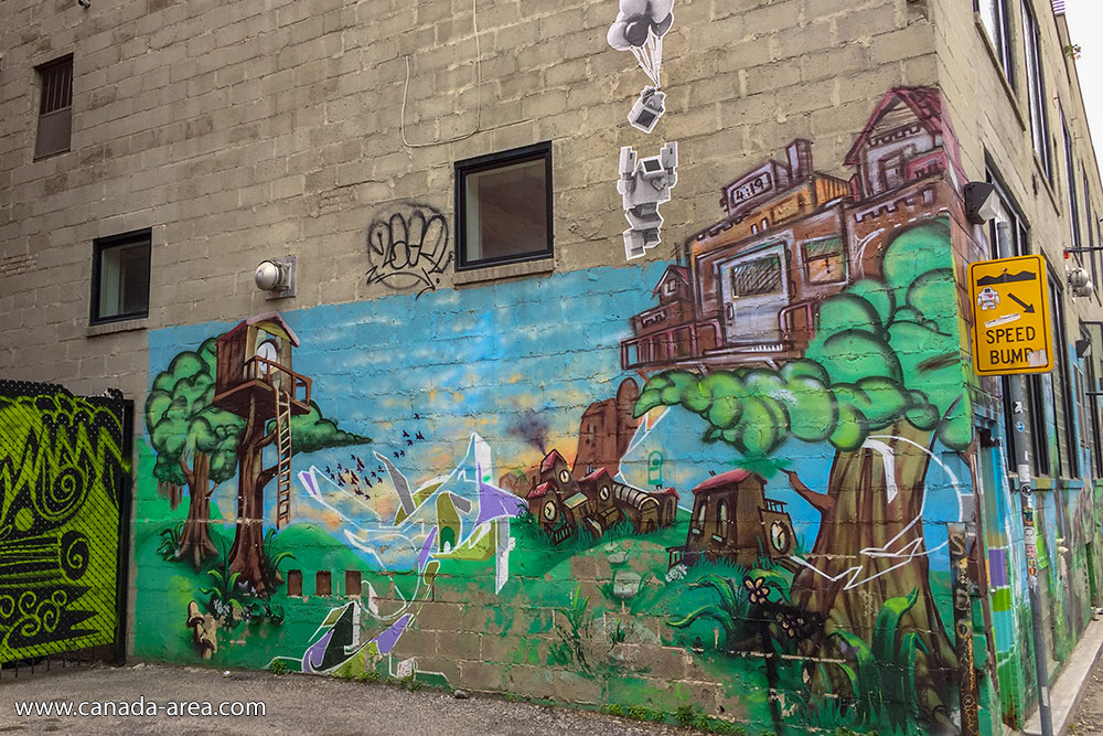 Граффити рисунки в Торонто